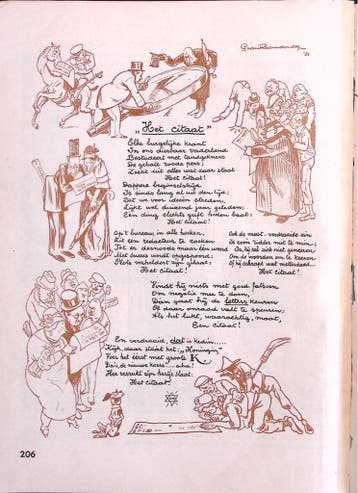 Het citaat op spotprent (lijst optie, Lithos), Verzenden