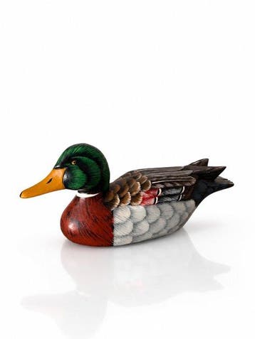 Lokeend - Large Hand-Painted Mallard Duck Decorative Decoy, Antiek en Kunst