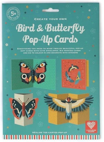 Bird And Butterfly Pop-Up Cards by Clockwork Soldier, Verzenden, Nieuw