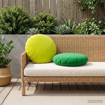 vidaXL Kussensloop 6 pcs HEERLEN Groen Ø 50 cm Polyester, Verzenden, Nieuw, Groen