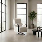 Leren draaifauteuil Award - Hermes Bianco (gebroken wit) -, Huis en Inrichting, Fauteuils, Nieuw, Ophalen of Verzenden, 50 tot 75 cm