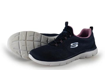 Skechers Instappers in maat 40 Blauw, Skechers, Instappers, Zo goed als nieuw, Verzenden