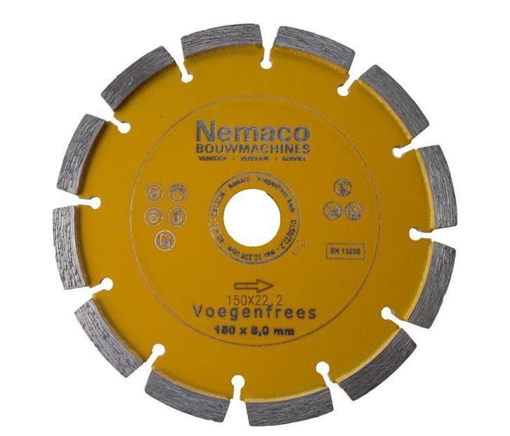 Nemaco metsel voegfrees 150 x 22,2 x 8 mm, Zakelijke goederen, Machines en Bouw | Tuin, Park en Bosbouw, Overige typen, Ophalen of Verzenden