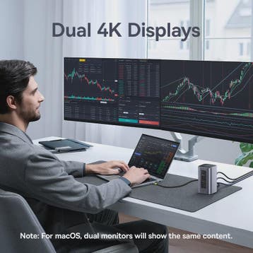 Baseus 12-in-1 USB-C Docking Station: 4K HDMI, Dual Display,, Verzenden, Nieuw