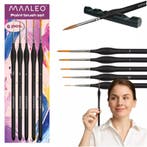 Maaleo Penseelset 5-delig – Perfect voor Fijn Schilderwerk, Hobby en Vrije tijd, Schilderen, Ophalen of Verzenden, Nieuw