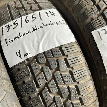 2 x Firestone 175-65-14 Winterbanden 7mm, 14 inch, Gebruikt, 175 mm, Band(en)