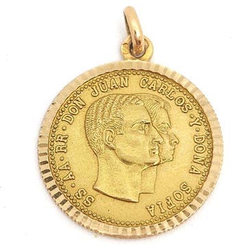 Kruishanger - 18 karaat Geel goud - Valuta