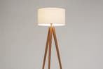 Rietveld Vloerlampen - Bruin, Beige, Zand - Stof, Metaal, Verzenden, Nieuw