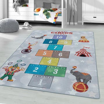 Speelkleed | Play | Circus | Grijs | 100x150 cm, Verzenden, Nieuw