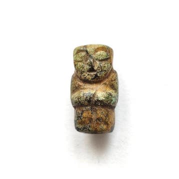 Oud-Chinees turkoois XXS Staande Godheidskraal Talisman - 18