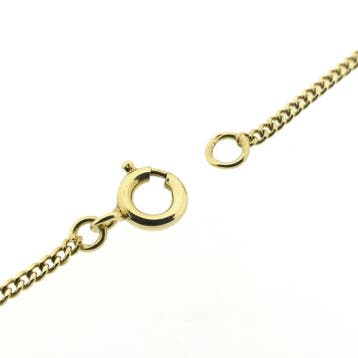 Gouden gourmetschakel ketting, Ophalen of Verzenden, Gebruikt, Overige kleuren, Goud