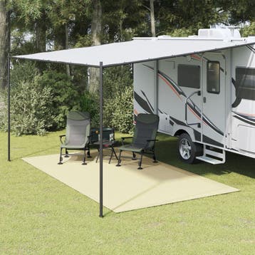vidaXL Tenttapijt 4x2,5 m crèmekleurig, Verzenden, Nieuw