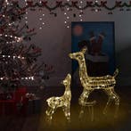vidaXL Kerstversiering rendierfamilie 160 LEDs warmwit, Diversen, Kerst, Verzenden, Nieuw
