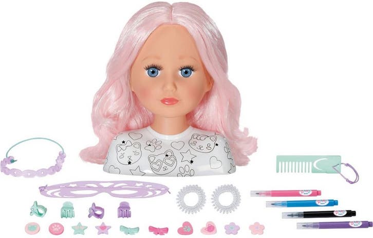 BABY born Creative Stylinghoofd - Kaphoofd, Kinderen en Baby's, Speelgoed | Poppen, Gebruikt, Ophalen of Verzenden
