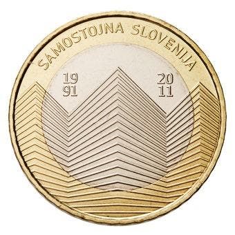 Slovenië 3 Euro Onafhankelijkheid 2011, Postzegels en Munten, Munten | Europa | Euromunten, Verzenden