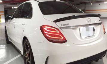 Mercedes W205 C klasse Carbon V style spoiler, Verzenden