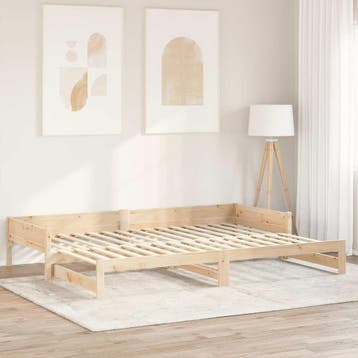 vidaXL Bedlat 32 st Naturel 90 x 6 x 1,3 cm Massief, Verzenden, Nieuw, Bruin, Hout