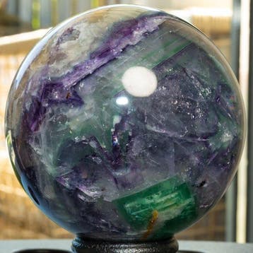 Fluoriet Fine polished Multicolor Quality fluorite sphere -