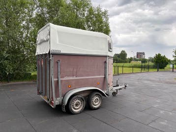 Bockmann Duo 2-paards paardentrailer LOW-Budget, Ophalen, Gebruikt, Hout, 2-paards trailer