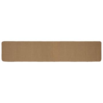 vidaXL Gebied Tapijt Licht Bruin 80 x 400 cm Jute, Verzenden, Nieuw, Bruin