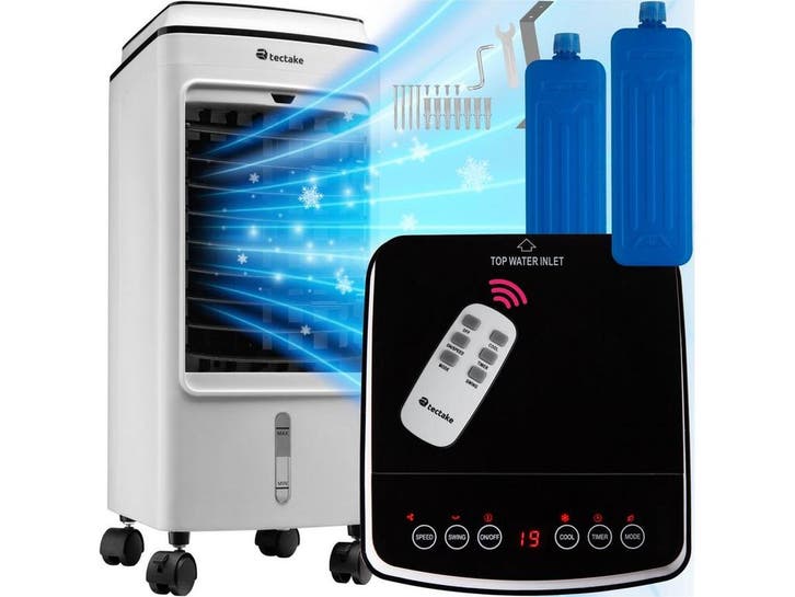tectake® - Luchtkoeler - Aircooler met afstandsbediening -, Witgoed en Apparatuur, Ventilatoren, Nieuw, Verzenden