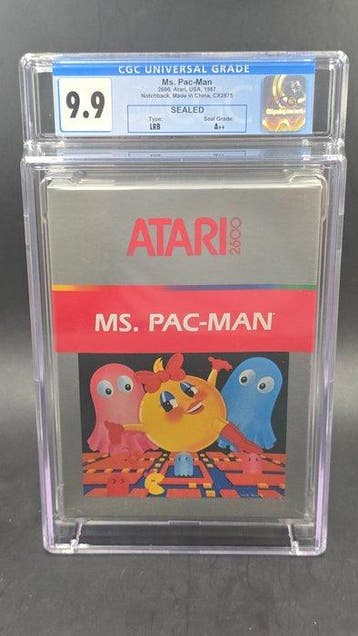 Atari 2600 - Ms. Pac Man Notchback Made In China CX2675 CGC, Nieuw