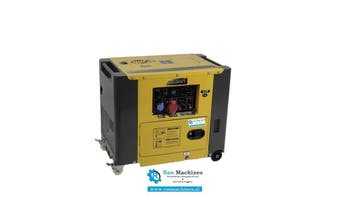 Diesel aggregaat-generator geluid gedempt 230V/400V 6kVA, Verzenden