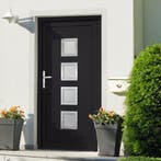vidaXL Voordeur 98x190 cm PVC antracietkleurig, Doe-het-zelf en Verbouw, Deuren en Horren, Verzenden, Nieuw