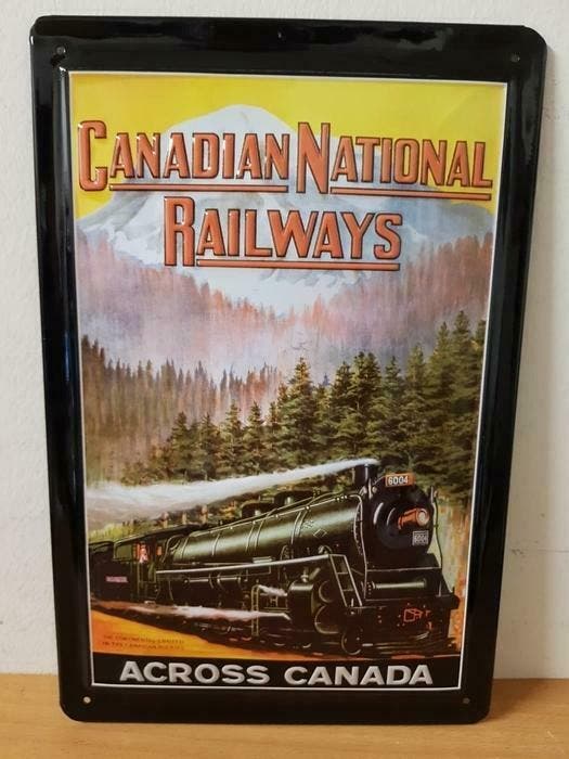 Canadian national railways reclamebord, Verzamelen, Merken en Reclamevoorwerpen, Nieuw, Verzenden