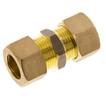 15mm Messing Rechte Knelfitting 82 Bar DIN EN 1254-2, Verzenden, Nieuw