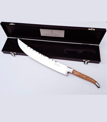 Laguiole - Champagne saber - Olive Wood handle - Style de, Verzamelen, Wijnen, Nieuw