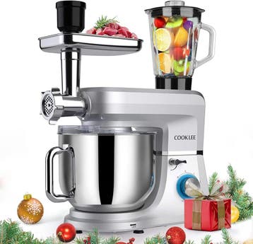 COOKLEE 6-in-1 staande mixer, 7 liter, Multifunctionele elek, Verzenden, Zo goed als nieuw