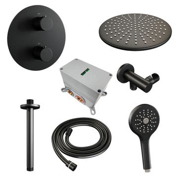 Brauer Black Carving Thermostatische Regendoucheset Inbouw -, Ophalen of Verzenden, Nieuw