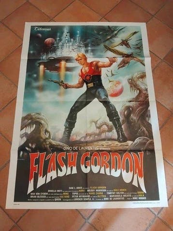 Renato Casaro - Titanus - Flash Gordon (1980) – Manifesto, Nieuw