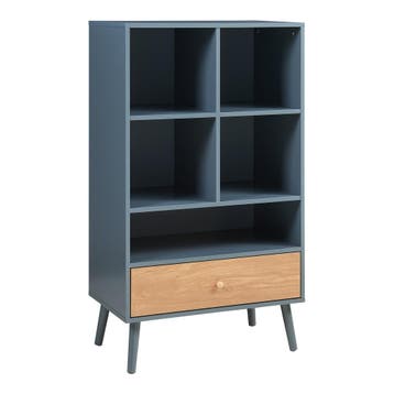 Boekenkast Reyljand 120x70x40 cm grijs en eikenkleurig [en.c, Verzenden, Nieuw