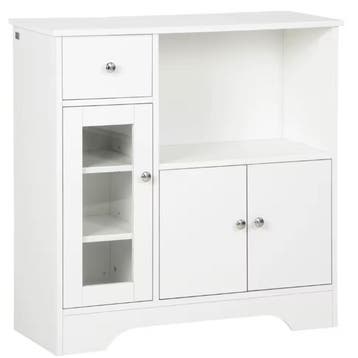 Keukendressoir 80×30×82 cm met Glazen Deur, Lade en Planken, Huis en Inrichting, Verzenden, Nieuw