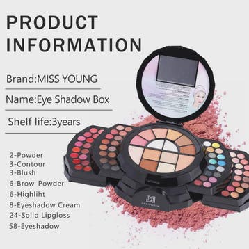 Professionele Make-up Palet: 110 Kleuren Eyeshadow, Lipgloss, Verzenden, Nieuw