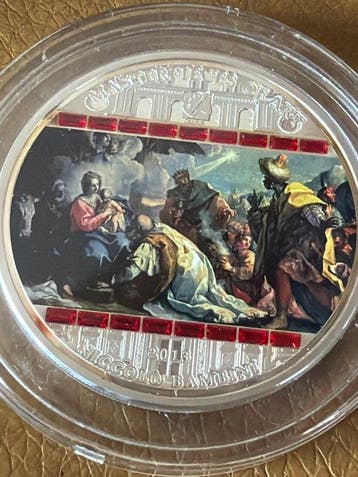 Cookeilanden. 20 Dollars 2013 Proof - Masterpieces of Art -, Postzegels en Munten