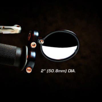 CRG Blindsight 2 in. Round Bar-End Mirror - Black, Ophalen of Verzenden