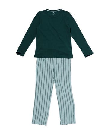 HEMA Kinderpyjama strepen groen, Verzenden, Nieuw