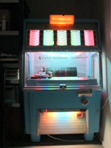 AMI F-120 jukebox uit 1954 – origineel &amp; perfect werkend, Ophalen, Gebruikt, 1950 tot 1960, Ami