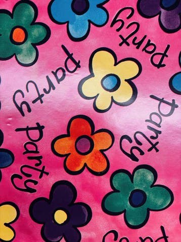 Inpakpapier Flower Power Roze - Breedte 60 cm - 150m lang, Hobby en Vrije tijd, Ophalen of Verzenden, Nieuw, Overige typen