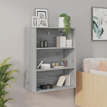 vidaXL Hangkast 69,5x32,5x90 cm grijs sonoma eikenkleurig, Huis en Inrichting, Verzenden, Nieuw, 50 tot 100 cm, Minder dan 100 cm