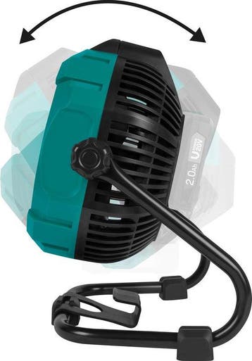 2dekans | VONROC Ventilator 20V - voor draadloos en bedraad, Ophalen of Verzenden, Zo goed als nieuw