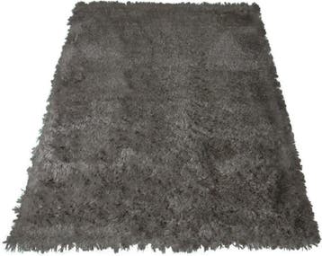 Kleed 120x160 shaggy grijs fluffy, Verzenden, Nieuw