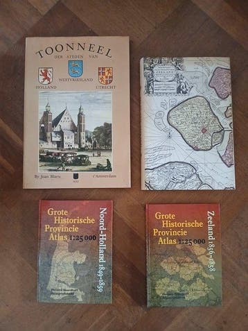 Nederland - Holland, Friesland, Utrecht, Zeeland; Joan Blaeu, Boeken, Nieuw