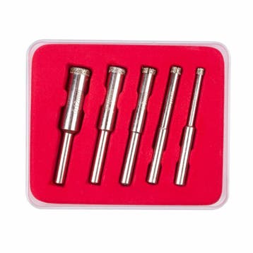 Hofftech Diamantborenset - 4-12 mm - Inclusief Boormal en..., Ophalen of Verzenden, Nieuw, Boor- en Schroefmachine