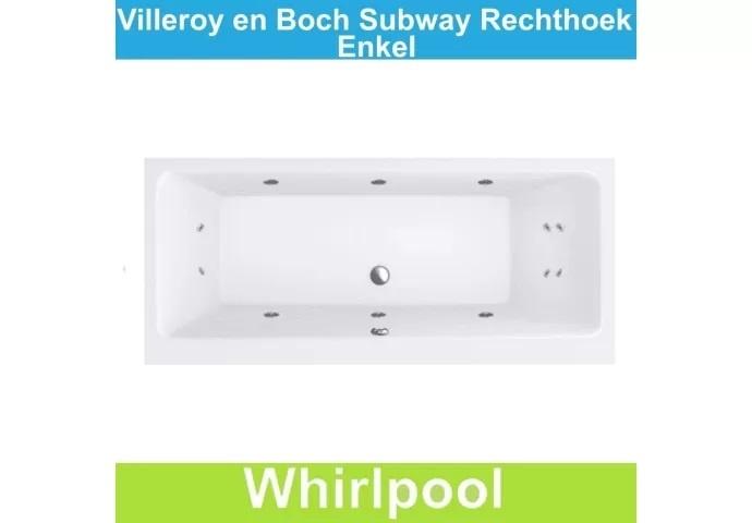 Ligbad Villeroy & Boch Subway 180x80 cm Balboa Whirlpool, Doe-het-zelf en Verbouw, Sanitair, Ophalen of Verzenden