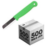 Solingen Bandstaal Mes – HACCP – Groen – RVS Lemmet 40, Ophalen of Verzenden, Nieuw, Rvs of Chroom, Los bestek