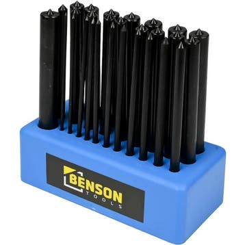 Benson 28-delige precisie ponsset - carbonstaal - 123 mm..., Ophalen of Verzenden, Nieuw